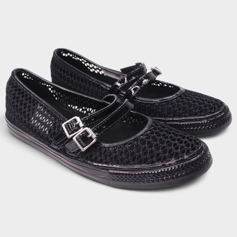 Converse Dainty Mary Jane Knit Black Womens 9 A16567C